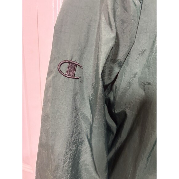 Vintage Champion Jacket L Dublin Rocks Shamrocks Green Pullover V-Neck Retro - Picture 4 of 9